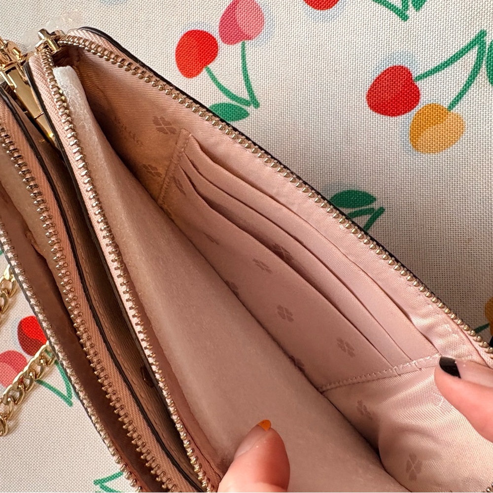 Kate Spade Maroon and Beige Crossbody NWOT - Picture 7 of 11